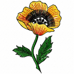 Flowers And Tree Embroidery Design 1 Flowers And Tree Embroidery Design 1